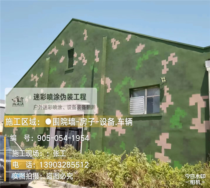 白沙外墙数码迷彩漆施工报价清单（100㎡标准墙面测算）